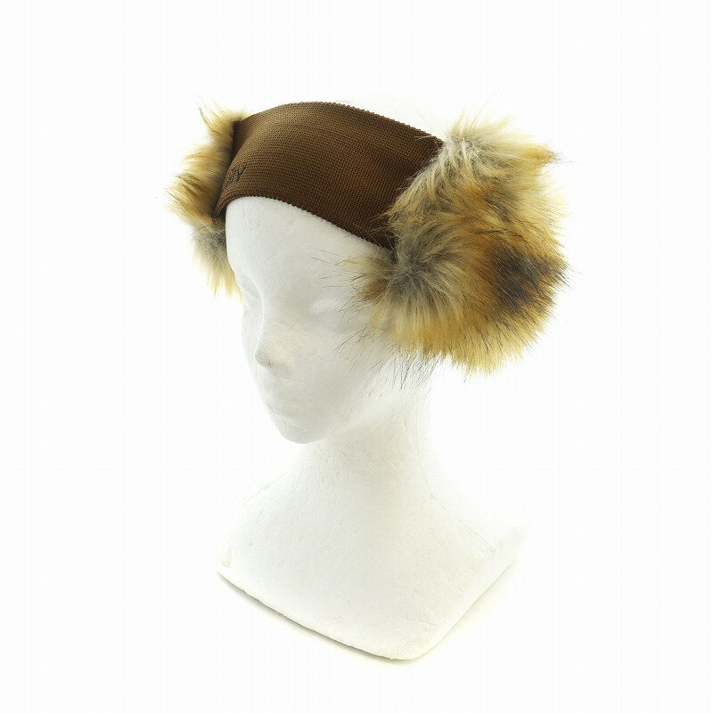 【中古】トーガ TOGA ビリリース VIRILIS 毛皮 ヘッドバンド フォックスファー ロゴ ワンサイズ 茶 ブラウン ■GY30 /MQ メンズ 【ベクト...