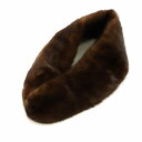 【中古】ノーブランド品 毛皮ティペット マフラー ミンクファー 茶 ブラウン ■GY09 /MQ レディース 【ベクトル 古着】 250521