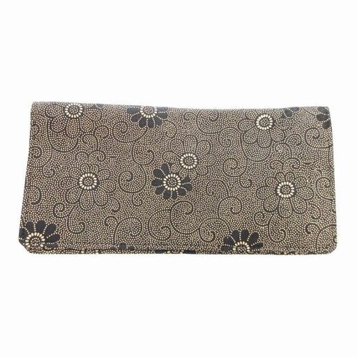 【中古】印傳屋 INDEN‐YA INDENYA 二つ折り財布 ウォレット 漆 花柄 鹿革 レザー ベージュ 黒 ブラック /HO ■GY18 レディース 【ベクトル 古着】 250530 【中古】印傳屋 INDEN‐YA INDENYA 二つ折り財布 ウォレット 漆 花柄 鹿革 レザー ベージュ 黒 ブラック /HO ■GY18 レディース 【ベクトル 古着】 250530