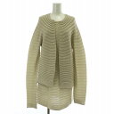 【中古】ハート Haat イッセイミヤケ ISSEY MIYAKE アンサンブル 2点セット カーディガン 長袖 ニット フレンチスリーブ ラウンドネック プリ...