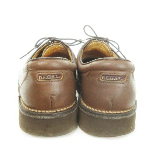 【中古】リーガル REGAL PRO WALKER ビジネスシューズ レースアップ レザー ロゴ 通勤 24.5cm 茶 ブラウン /MN7 ■GY11 メンズ 【ベクトル 古着】 250605