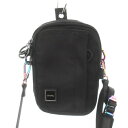 【中古】マルシェノア M+RC NOIR Rainbow Trap Bag ショルダーバッグ ミニ マルチウェイ 多数ポケット ナイロン ロゴプレート 黒 ブラック /AH7 ■GY18 メンズ 【ベクトル 古着】 250603