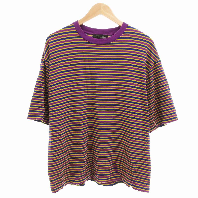 30gボーダーパープルのB級品 楽天市場】パープル 紫(柄ボーダー)(Tシャツ・カットソー