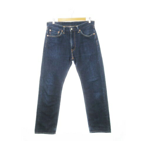 【中古】リーバイス Levi's 505 デニムパンツ ジーンズ ストレート W33 L33 青 ダークブルー 00505-0649 /AH11 ■GY99 メンズ 【ベクトル 古着】 250617