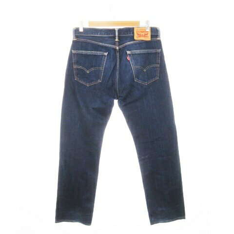 【中古】リーバイス Levi's 505 デニムパンツ ジーンズ ストレート W33 L33 青 ダークブルー 00505-0649 /AH11 ■GY99 メンズ 【ベクトル 古着】 250617