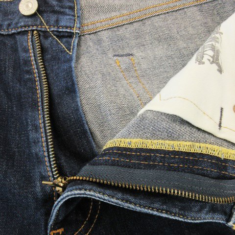 【中古】リーバイス Levi's 505 デニムパンツ ジーンズ ストレート W33 L33 青 ダークブルー 00505-0649 /AH11 ■GY99 メンズ 【ベクトル 古着】 250617
