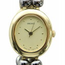 【中古】セイコー SEIKO 腕時計 ブレスレットウォッチ ロゴ クォーツ ゴールド色 シルバー色 1221-5790 ■GY18 /MQ レディース 【ベクト...