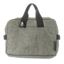 【中古】コートエシエル Cote&Ciel ブリーフケース ビジネスバッグ キャンバス ロゴ グレー /CK3 ■GY17 メンズ 【ベクトル 古着】 2506...