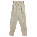 【中古】エディーバウアー EDDIE BAUER チノパン パンツ テーパード ツータック 0 ベージュ /OU レディース 【ベクトル 古着】 250628