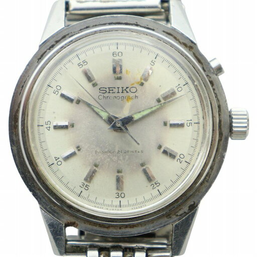 【中古】セイコー SEIKO 45899 ワンプッシュ クロノグラフ 腕時計 ウォッチ クォーツ 21石 手巻き ロゴ シルバー色 ■GY18 /MQ メンズ 【ベクトル 古着】 250703 【中古】セイコー SEIKO 45899 ワンプッシュ クロノグラフ 腕時計 ウォッチ クォーツ 21石 手巻き ロゴ シルバー色 ■GY18 /MQ メンズ 【ベクトル 古着】 250703