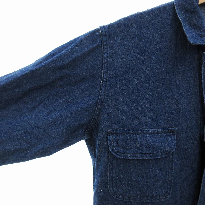 【中古】ビッグベン BIG BEN ヴィンテージ ジャンプスーツ ツナギ オールインワン デニム 38 紺 ネイビー /OU メンズ 【ベクトル 古着】 250707