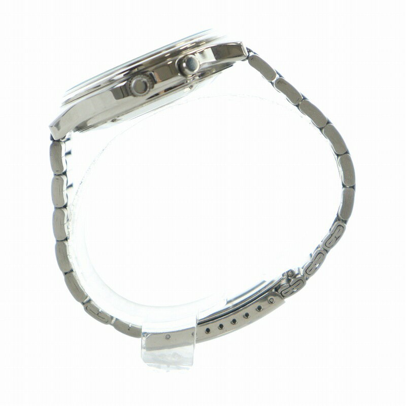 【中古】オリエント ORIENT 腕時計 ウォッチ 自動巻き デイト マルチイヤーカレンダー 21石 白文字盤 シルバー色 48D701-91 ■GY18 /MQ メンズ 【ベクトル 古着】 250710