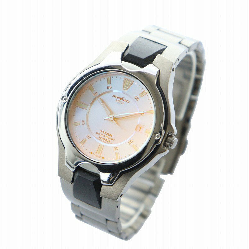 【中古】シュルード SHREWO ジャンク品 腕時計 ウォッチ クォーツ カレンダー付き ロゴ シルバー色 ■GY18 /MQ メンズ 【ベクトル 古着】 250907