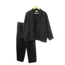 【中古】フリークスストア FREAKS STORE セットアップ カジュアルスーツ オーバーサイズジャケット ルーズシルエットパンツ S 黒 ブラック /CK2...