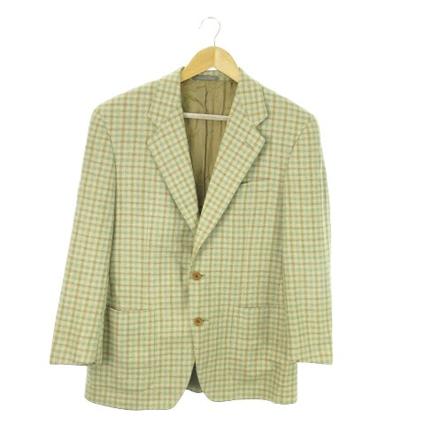 【中古】サルヴァトーレフェラガモ Salvatore Ferragamo テーラードジャケット 総裏地 カシミヤ混 チェック 48 7R L ベージュ /AO9 ■GY18 メンズ 【ベクトル 古着】 250723 【中古】サルヴァトーレフェラガモ Salvatore Ferragamo テーラードジャケット 総裏地 カシミヤ混 チェック 48 7R L ベージュ /AO9 ■GY18 メンズ 【ベクトル 古着】 250723