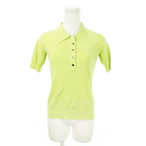 【中古】未使用品 ダニエルウェリントン DANIEL WELLINGTON ニットポロシャツ 半袖 ハーフボタン ハイ..