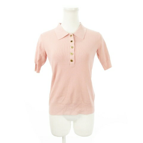 【中古】ダニエルウェリントン DANIEL WELLINGTON ニットポロシャツ 半袖 ハーフボタン ハイゲージ ス..