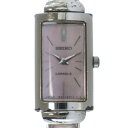 【中古】セイコー SEIKO ラサール LASSALE 腕時計 ウォッチ クォーツ スクエア ロゴ シェル文字盤 シルバー色 1E20-3D00 ■GY18 /MQ レディース 【ベクトル 古着】 250805