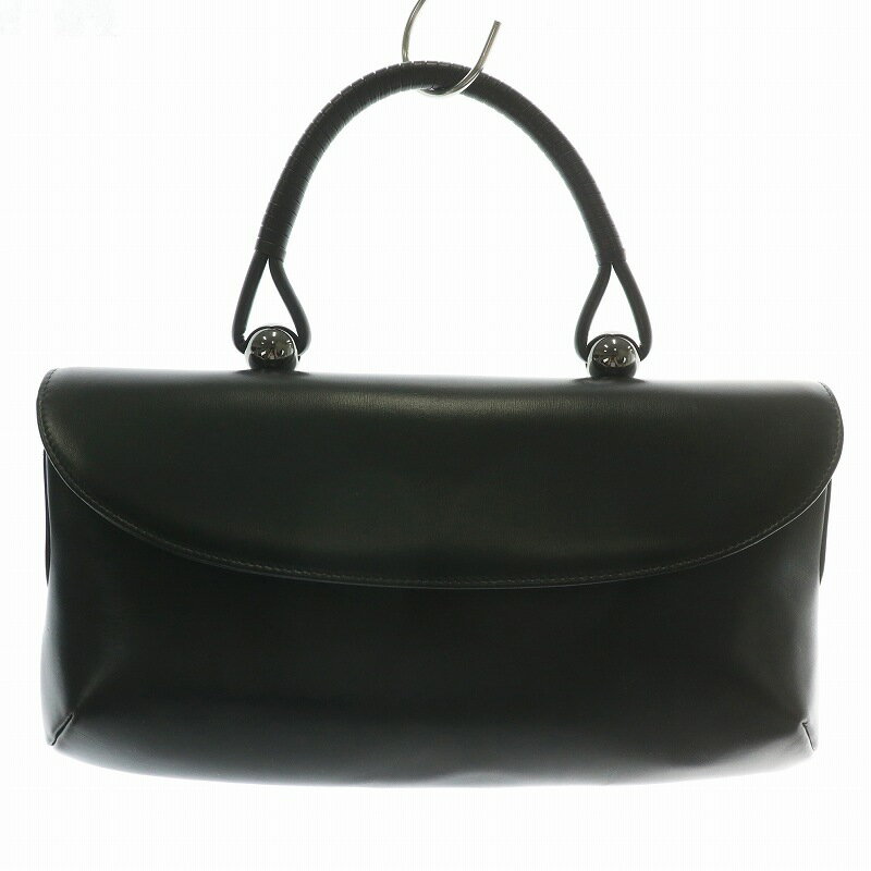 【中古】ハマノ HAMANO 濱野皮革工藝 ロイヤルスタンド ハンドバッグ フォーマルバッグ 冠婚葬祭 レザー マグネット 黒 ブラック /XZ ■GY18 レディース 【ベクトル 古着】 250716のサムネイル