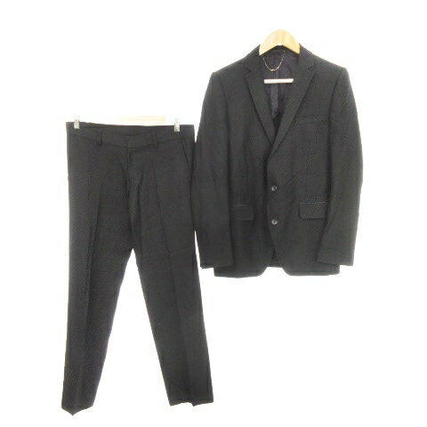 【中古】5351プールオム 5351 POUR LES HOMMES スーツ セットアップ 上下 テーラードジャケット 背抜き パンツ スラックス ウール 3 M〜L 黒 ブラック /AH3 ■GY37 メンズ 【ベクトル 古着】 250813 【中古】5351プールオム 5351 POUR LES HOMMES スーツ セットアップ 上下 テーラードジャケット 背抜き パンツ スラックス ウール 3 M〜L 黒 ブラック /AH3 ■GY37 メンズ 【ベクトル 古着】 250813