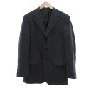 【中古】ジバンシィ GIVENCHY テーラードジャケット シルク混 シングル 48 グレー /UO ■GY22 メンズ 【ベクトル 古着】 250807