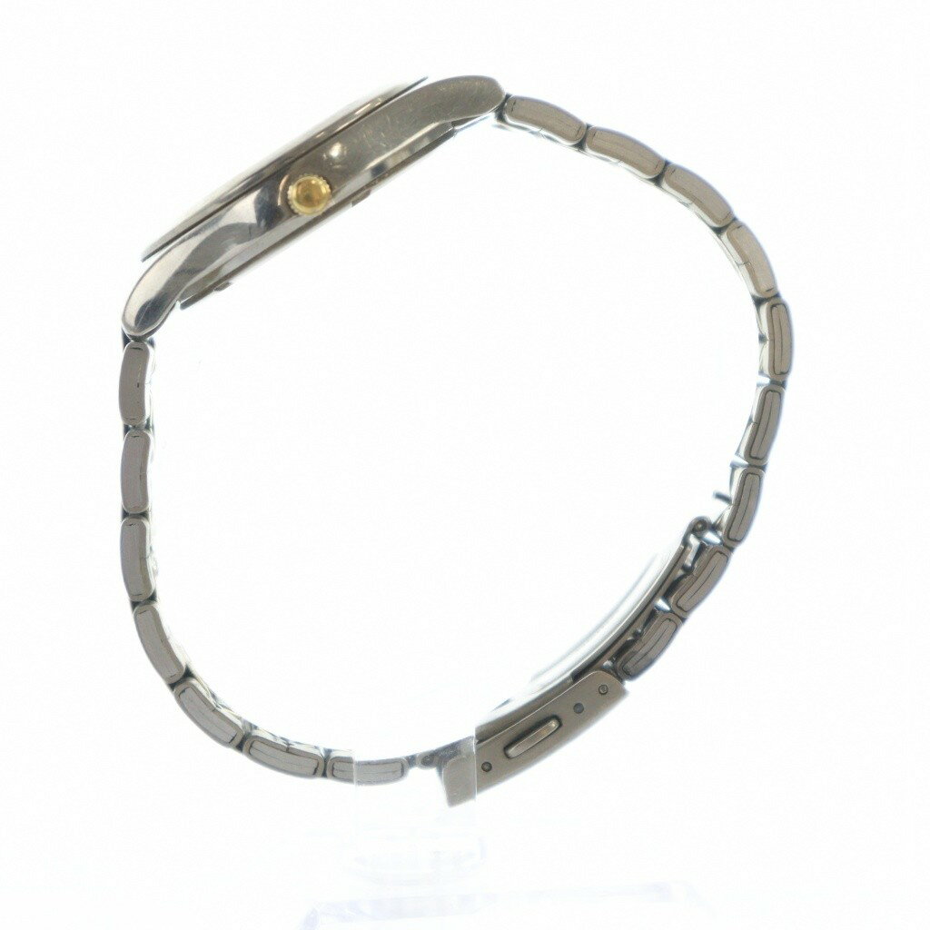 【中古】セイコー SEIKO TITANIUM チタニウム 腕時計 ウォッチ クォーツ チタン デイデイト カレンダー付き ゴールド色 シルバー色 7N43-9100 ■GY18 /MQ メンズ 【ベクトル 古着】 250822