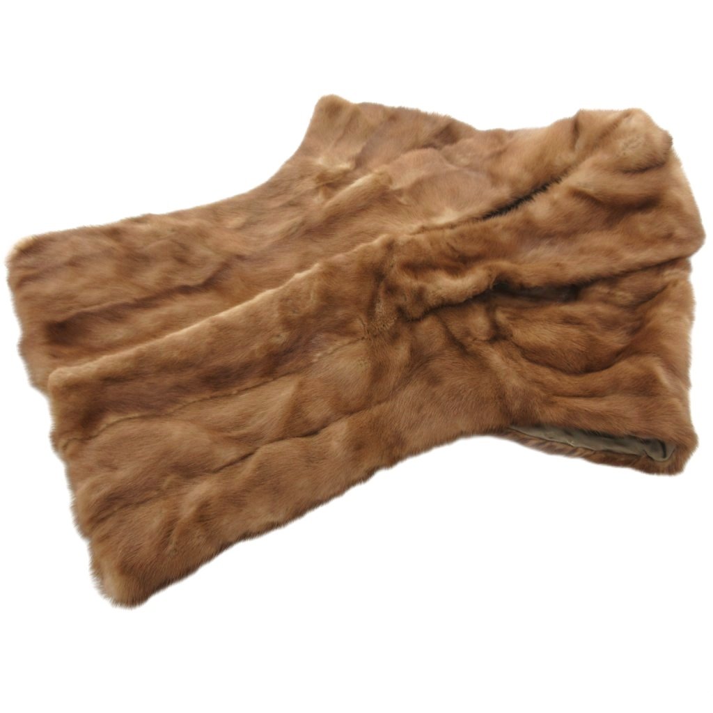 【中古】ファーティペット ショール ミンク 茶 ブラウン /UO ■GY18 レディース 【ベクトル 古着】 250822