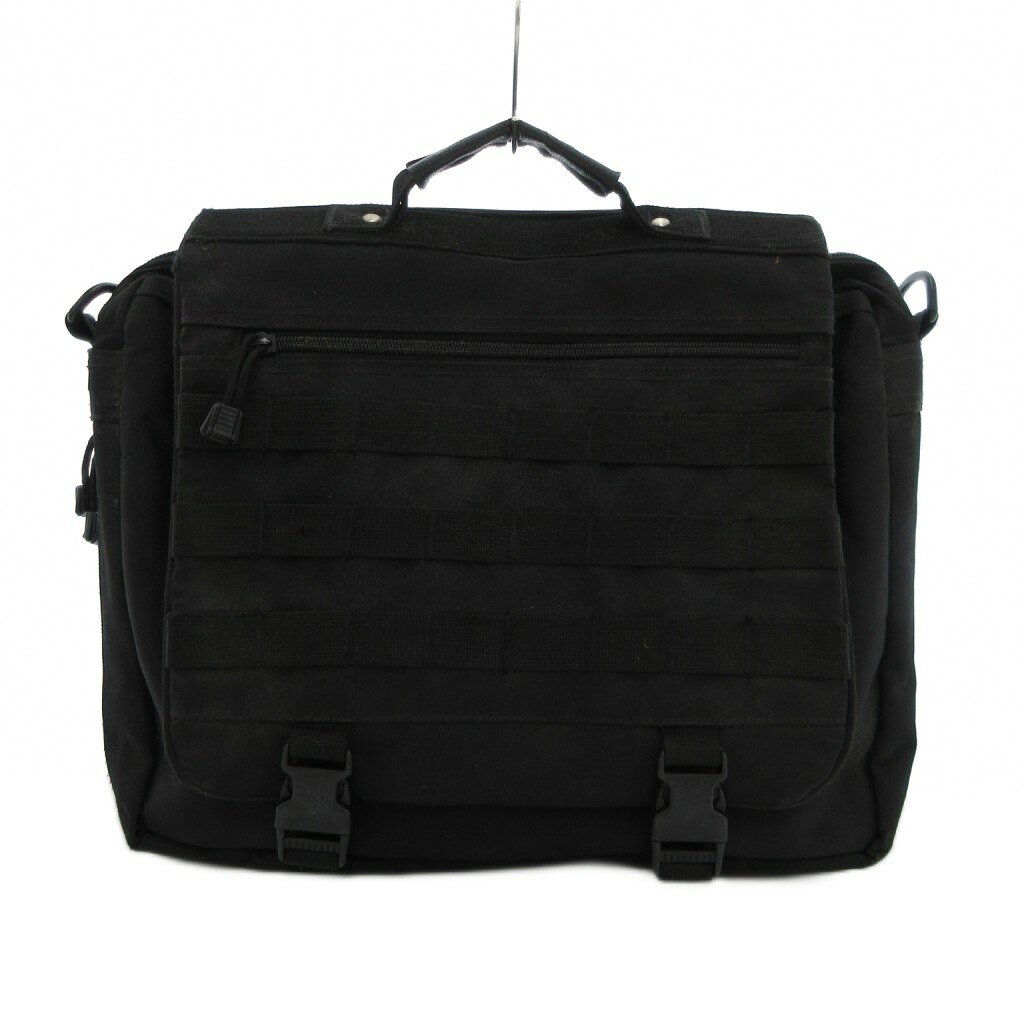 【中古】YMCLKY B-35 MOLLE コンバット スクール バッグ ショルダー ハンド ミリタリー 黒 ブラック /UO メンズ 【ベクトル 古着】 250828(4)