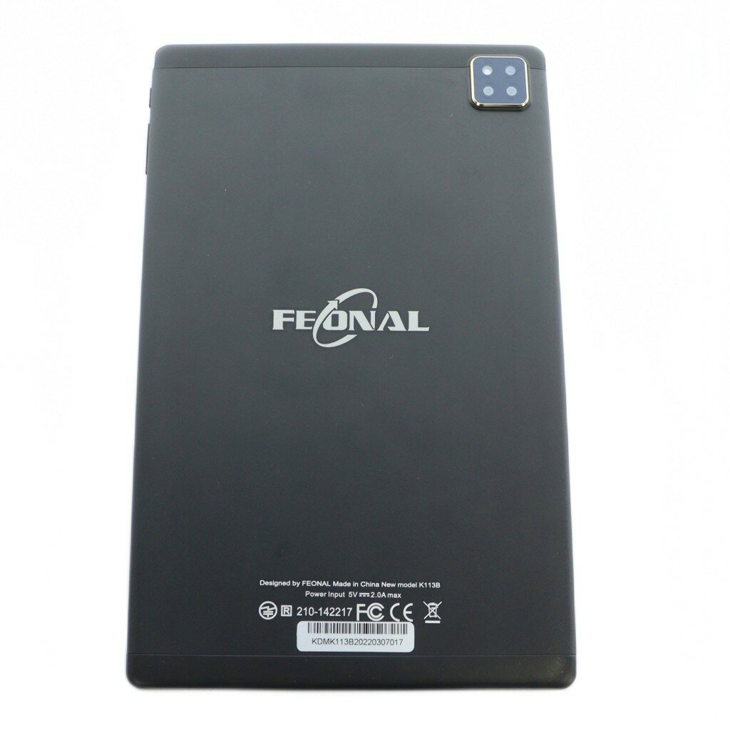 【中古】FEONAL Android タブレット 本体 SIMフリー 64GB 10インチ 初期化・動作確認済 K113B 黒 ブラック ■GY99 /MQ その他 【ベクトル 古着】 251108(2)