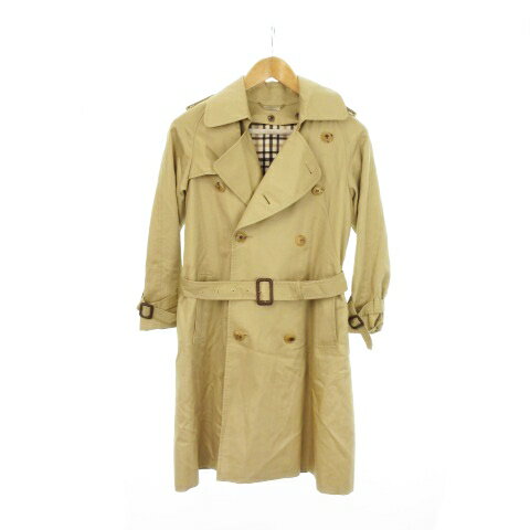 【中古】ビューティフルピープル beautiful people トレンチコート ダブル ロング ベルト ライナー付 ボーイズ 男の子 130 ベージュ /MN23 ■GY17 キッズ 【ベクトル 古着】 250903