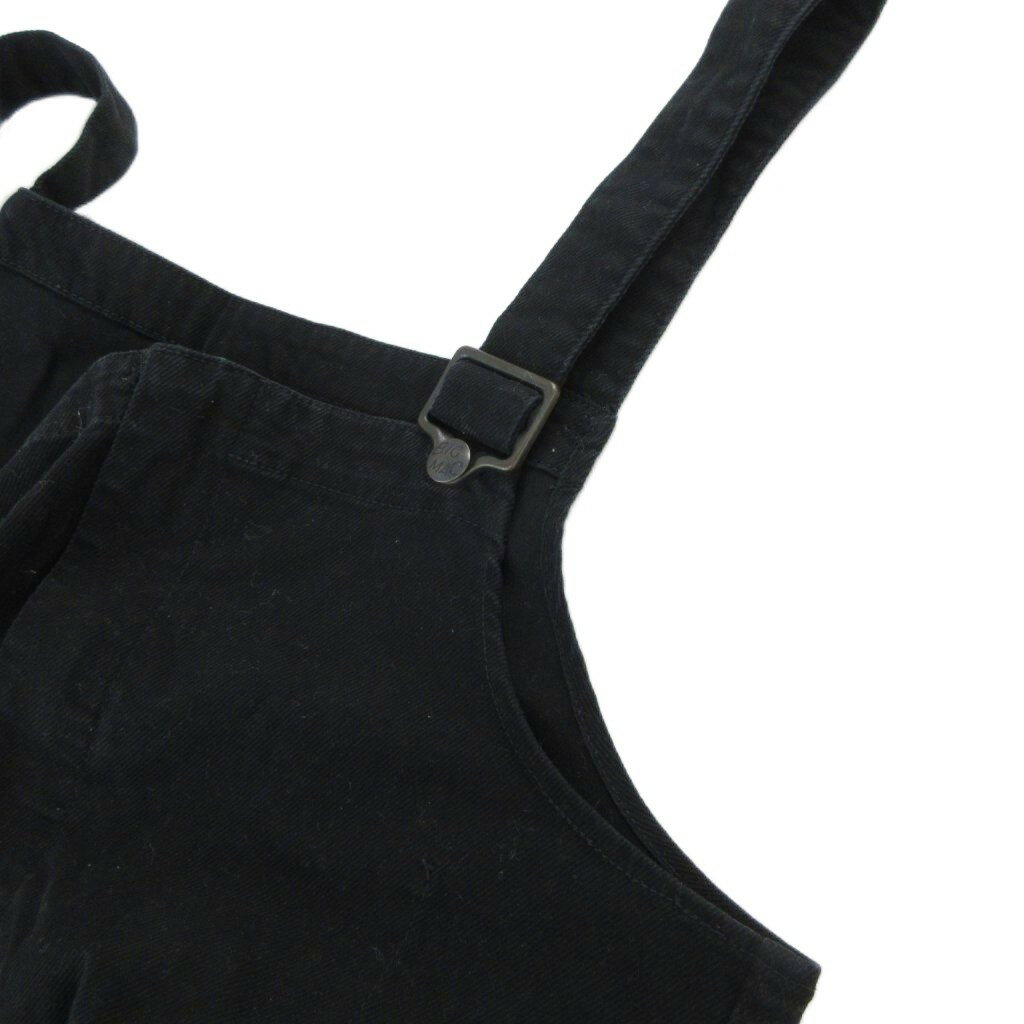 【中古】ビックマック BIGMAC オーバーオール サロペット L 黒 ブラック カーゴポケット /UO ■GY01 メンズ 【ベクトル 古着】 251030