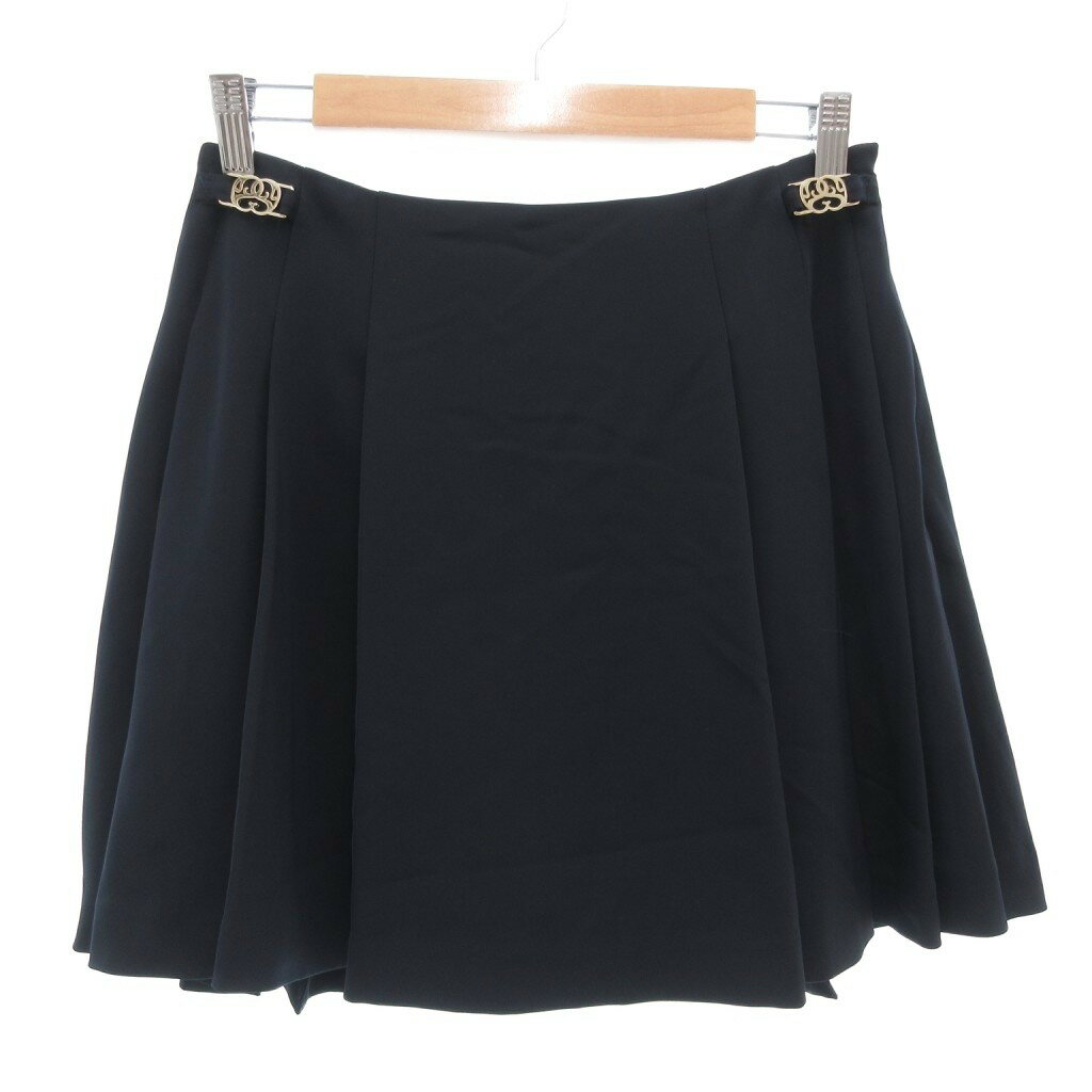 【中古】未使用品 スナイデル SNIDEL タグ付き 25SS スカートパンツ スカパン キュロット 1 ビジュー ミニ 紺 ネイビー /AE ■GY19 レディース 【ベクトル 古着】 251108