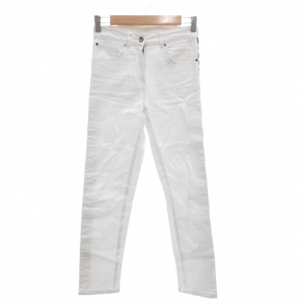 【中古】ステラマッカートニー STELLA McCARTNEY パンツ スラックス 14 ロゴサイドライン レインボー テーパード 白 ホワイト /AE ■GY19 ☆AA★ キッズ 【ベクトル 古着】 251108