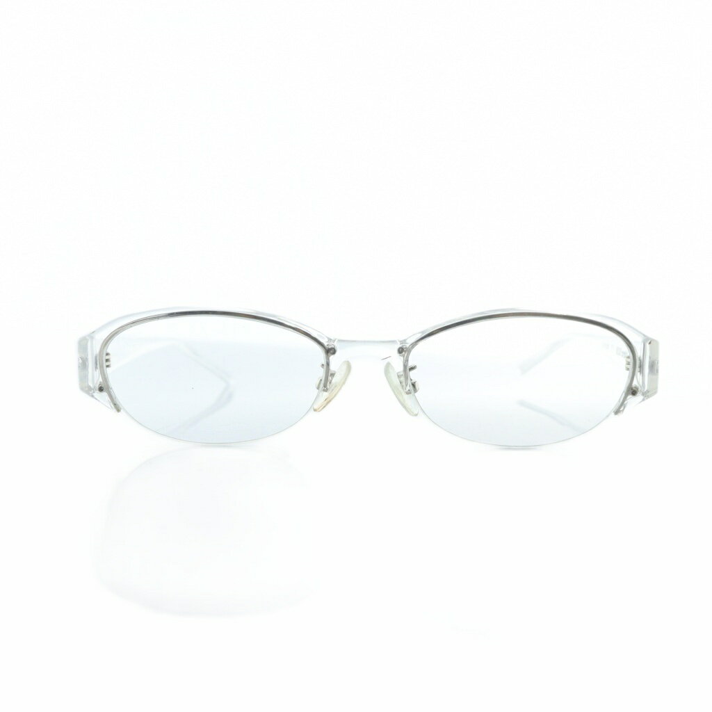 【中古】BLUE ELEPHANT AESLIT crystal メガネ 眼鏡 ロゴ ハーフリム 55□19-138 クリア ■GY04 /MQ レディース 【ベクトル 古着】 251017のサムネイル