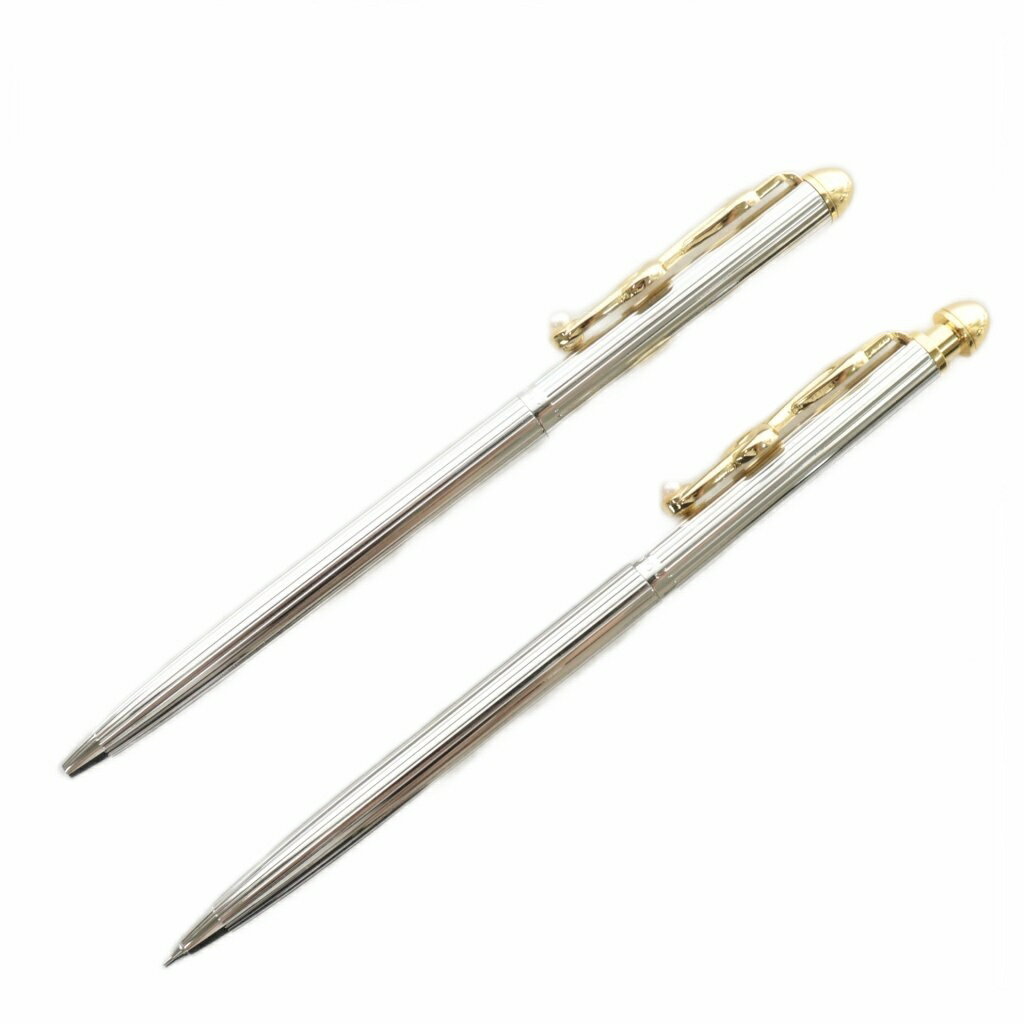 【中古】ミキモト MIKIMOTO ボールペン シャープペンシル 文房具 筆記用具 2本セット ト音記号 パール ロゴ シルバー色 ゴールド色 /XZ ■GY11 その他 【ベクトル 古着】 251019