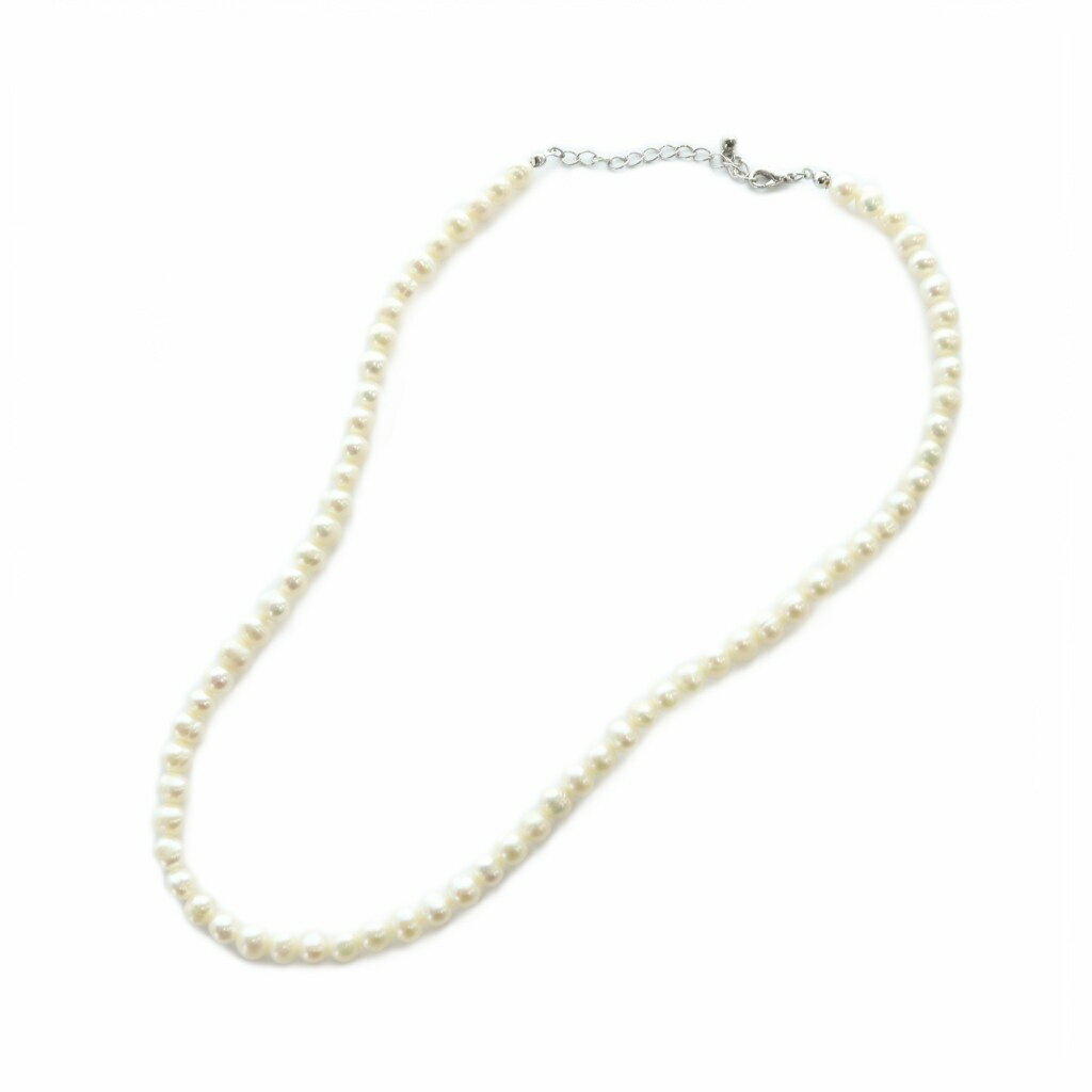 【中古】ノーブランド品 ネックレス アクセサリー パール ネックレス 真珠 6mm 白 ホワイト ■GY11 /MQ レディース 【ベクトル 古着】 251025 2