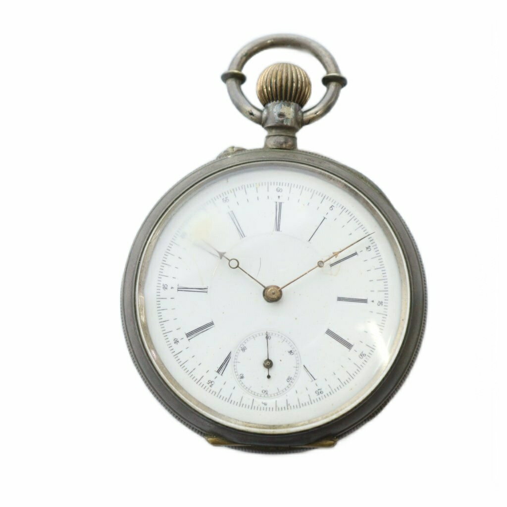 【中古】J.C＆Co 懐中時計 ウォッチ 手巻き式 ロゴ スモールセコンド シルバー色 ■GY11 /MQ その他 【ベクトル 古着】 251025