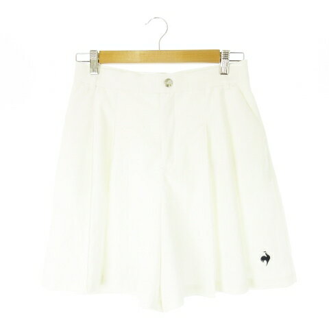 【中古】ルコックスポルティフ le coq sportif キュロット ショートパンツ プリーツ ロゴ刺繍 ワンポイ..