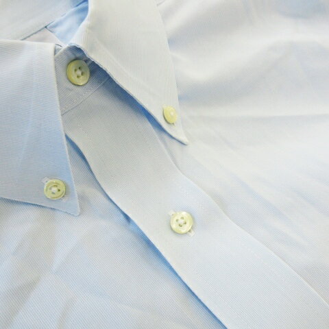 【中古】ブルックスブラザーズ BROOKS BROTHERS ワイシャツ Yシャツ ボタンダウン 長袖 ポケット スーピマ綿 14.5-31 L 青 ブルー /CK4 ■GY99 メンズ 【ベクトル 古着】 251104