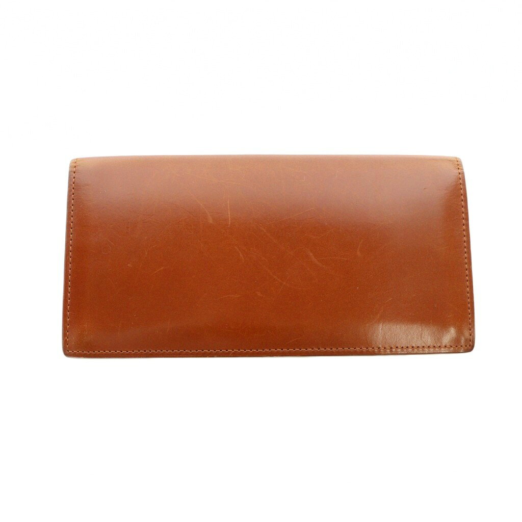 【中古】ココマイスター COCOMEISTER 長財布 ウォレット 札入れ コードバン レザー ロゴ 箱付き 茶 ブラウン ■GY18 /MQ メンズ 【ベクトル 古着】 251029