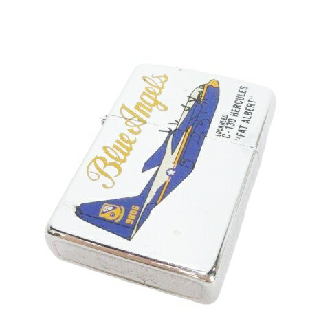 【中古】ジッポー ZIPPO BLUE ANGELS ブルーエンジェルス C-130 ファットアルバート オイルライター エ..