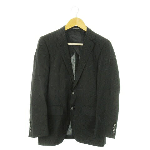【中古】ジョンピアース JOHN PEARSE シングルスーツ セットアップ 2点セット テーラードジャケット 背抜き スラックスパンツ ストライプ Y4 グレー /AO14 ■GY18 メンズ 【ベクトル 古着】 251112 2