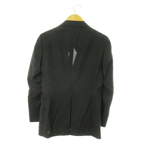 【中古】ジョンピアース JOHN PEARSE シングルスーツ セットアップ 2点セット テーラードジャケット 背抜き スラックスパンツ ストライプ Y4 グレー /AO14 ■GY18 メンズ 【ベクトル 古着】 251112 3