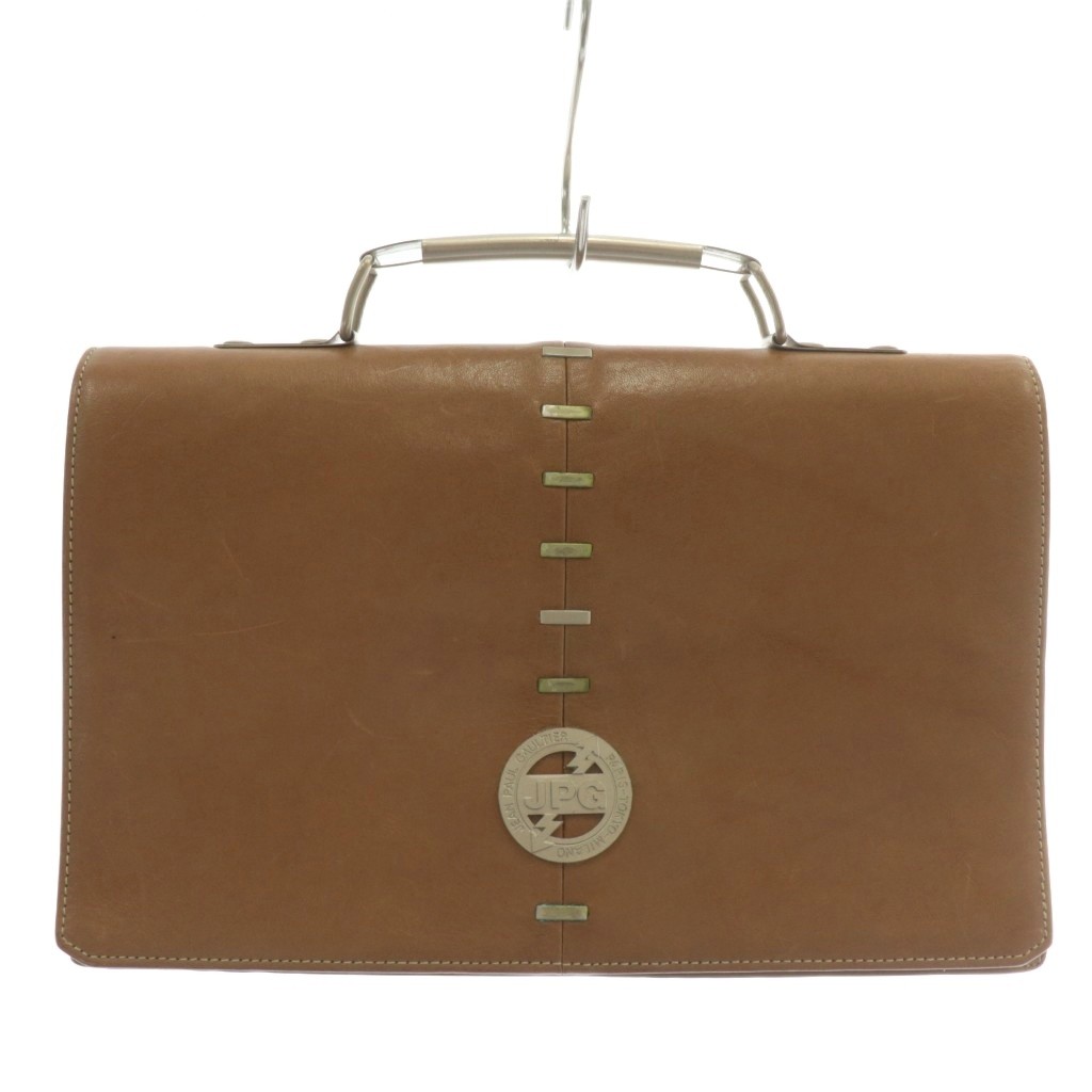 【中古】ジャンポールゴルチエ Jean Paul GAULTIER ビジネスバッグ ブリーフケース ショルダー 2WAY レ..
