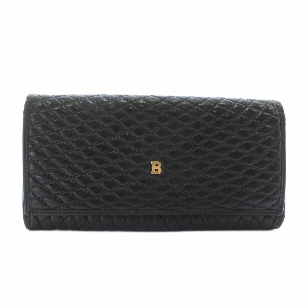 未使用　BALLY バリー　レザー二つ折り財布　キルティング　黒　ブラック 楽天市場】bally キルティング 財布の通販
