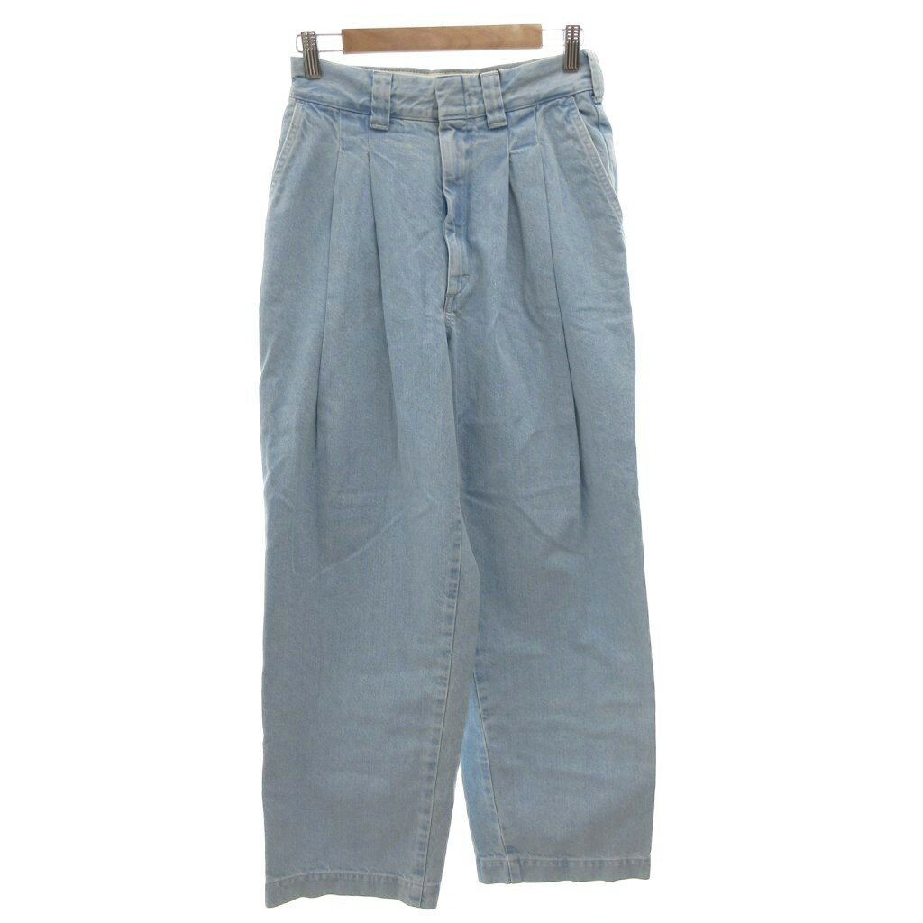 【中古】未使用品 THE SHINZONE シンゾーン タグ付き TOMBOY JEANS デニムパンツ ジーンズ タック 36 ライトインディゴ 22SMSPA05 /FF ■GY19 レディース 【ベクトル 古着】 251227