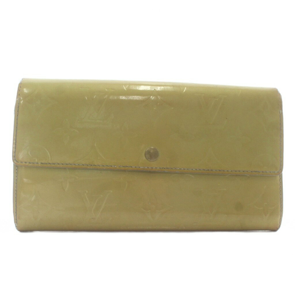 【中古】ルイヴィトン LOUIS VUITTON モノグラム ヴェルニ ポルトフォイユ サラ 長財布 ...