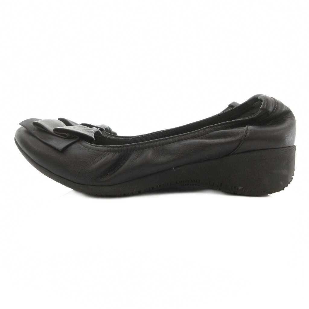 【中古】リーガル REGAL バレエシューズ パンプス フラットシューズ レザー 23 黒 ...