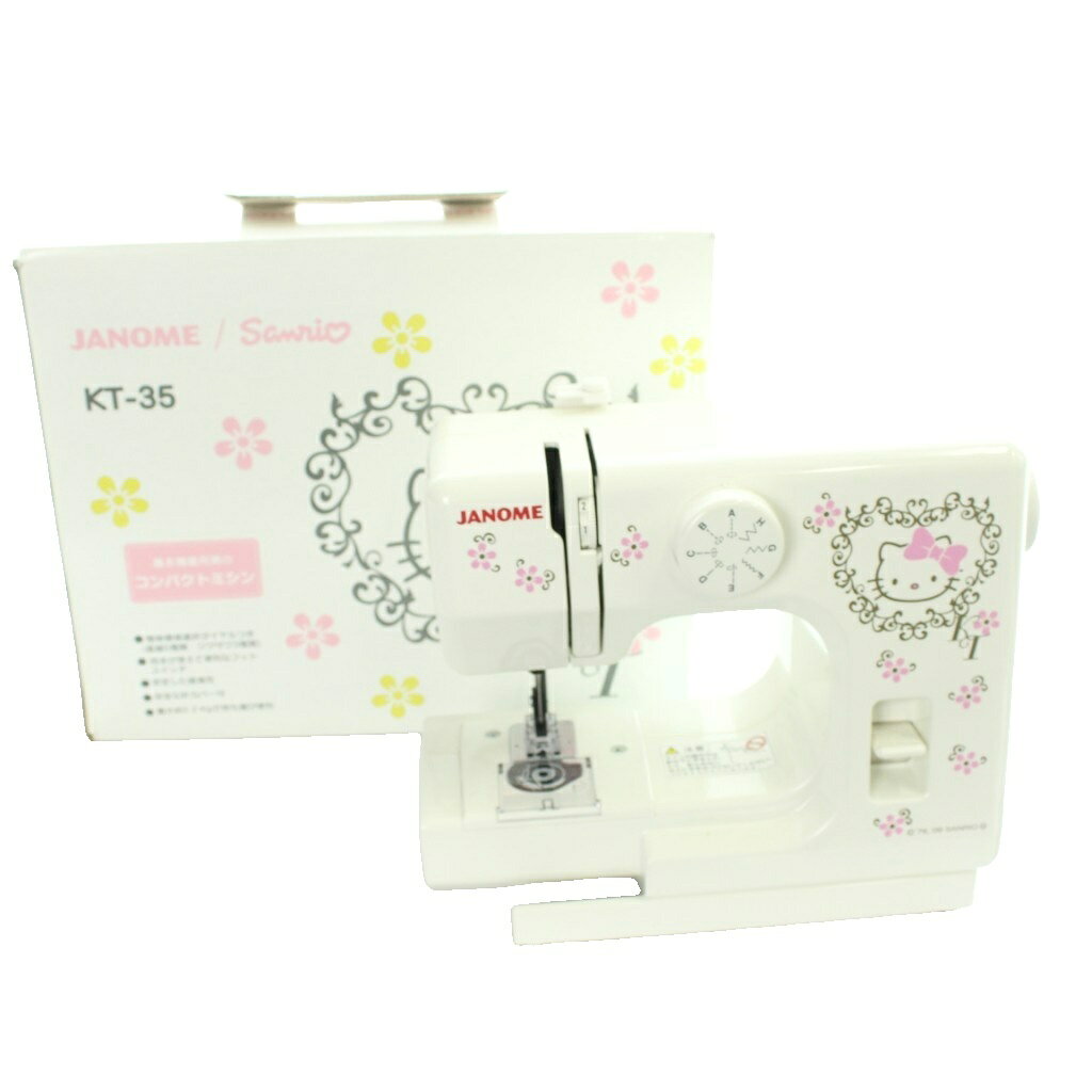 楽天市場】janome サンリオ ハローキティ 電動ミシン コンパクト kt-35