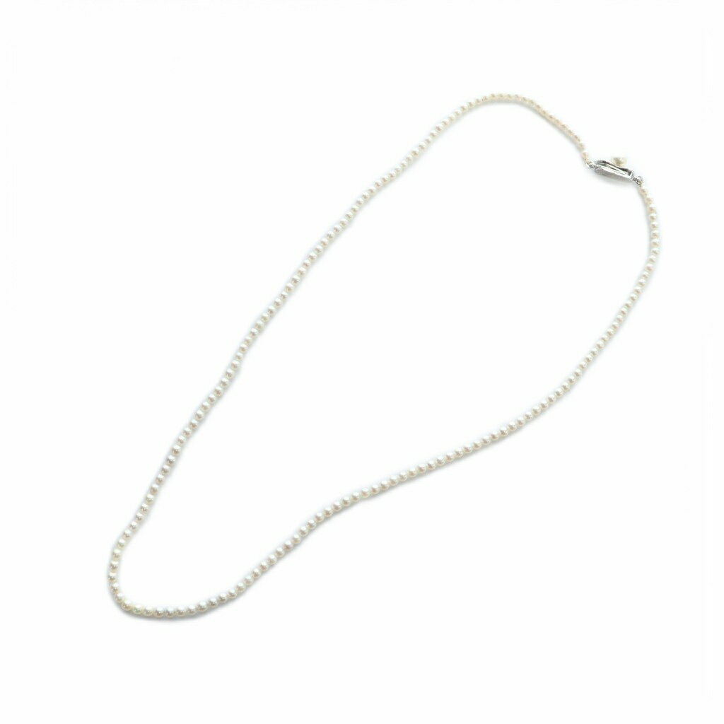 【中古】ノーブランド品 ネックレス アクセサリー 真珠 リアルパール Silver925 2mm 白 ホワイト ■GY17 /MQ レディース 【ベクトル 古着】 260213